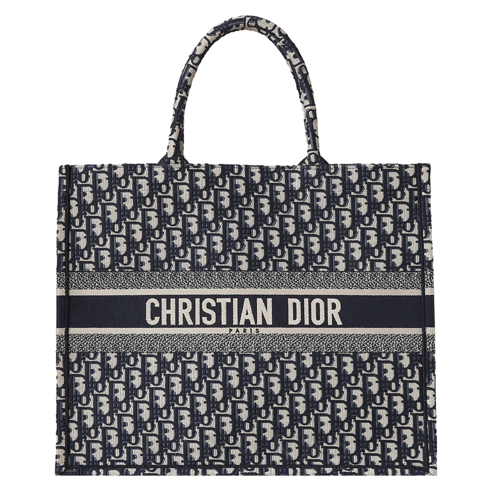 CHRISTIAN DIOR(USED)크리스찬디올 오블리크 북토트 라지 백